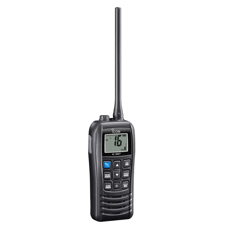 Icom IC-M37 IC-M37E VHF Marine Radio 6W Floating Waterproof Handheld Radio For Boat Yacht