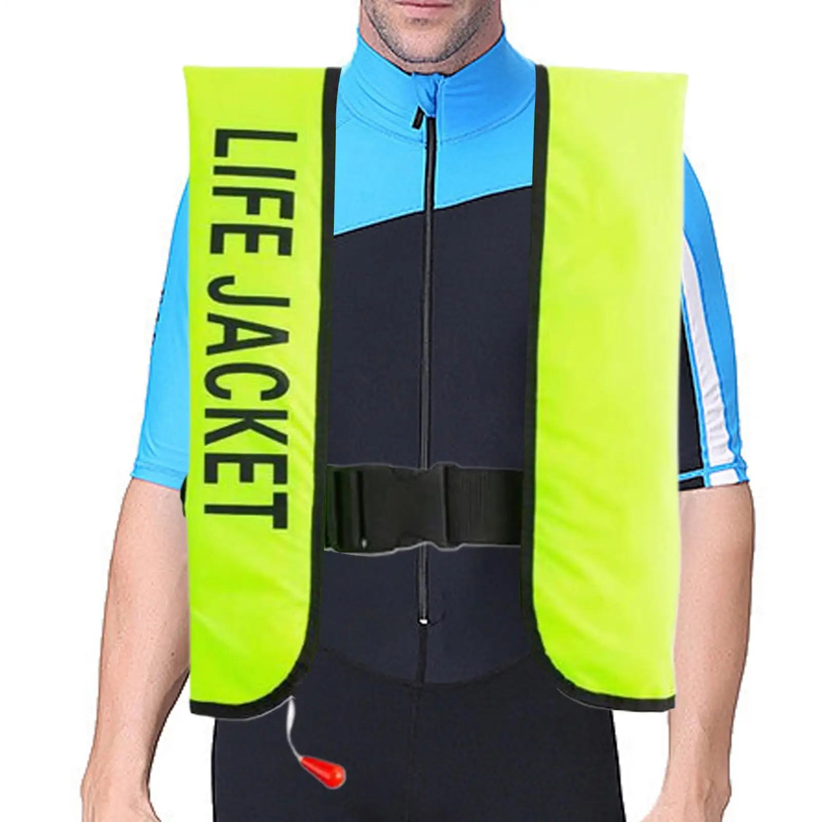 

Жилет для плавания для взрослых для каякинга, автоматический надувной плавающий жилет, плавучий костюм, водонепроницаемый для пляжной рыбалки, гребли