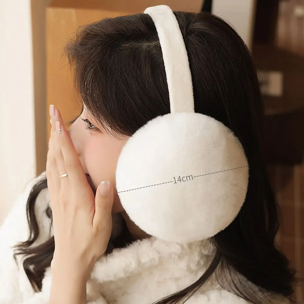 นุ่มสบายเล่นสกีกลางแจ้ง Anti-WIND Earflap ชายอุ่นหูอุ่น Plush Earmuffs พับฝาครอบหู Earcap