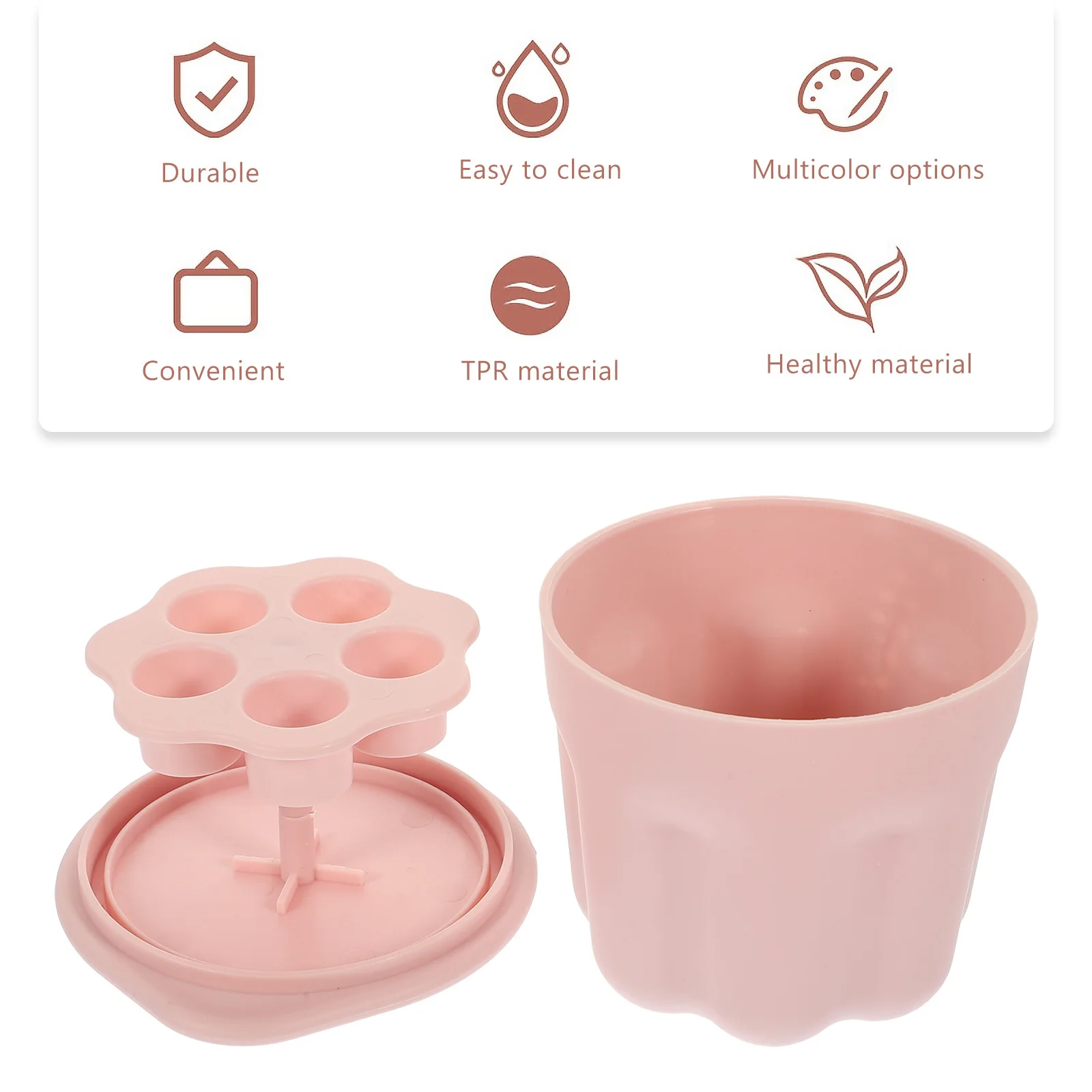 Bol de nettoyage de brosse de maquillage, 1 ensemble, tampon de rinçage réutilisable, outil de maquillage pratique, Kit de nettoyage pour fard à paupières, bouffée de poudre, beauté