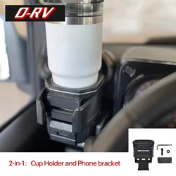 Car Dashboard Cup Holder and Phone bracket For Suzuki Jimny JB64 Sierra JB74W 2019 2024 Interior Accessories ABS Drinks Holder