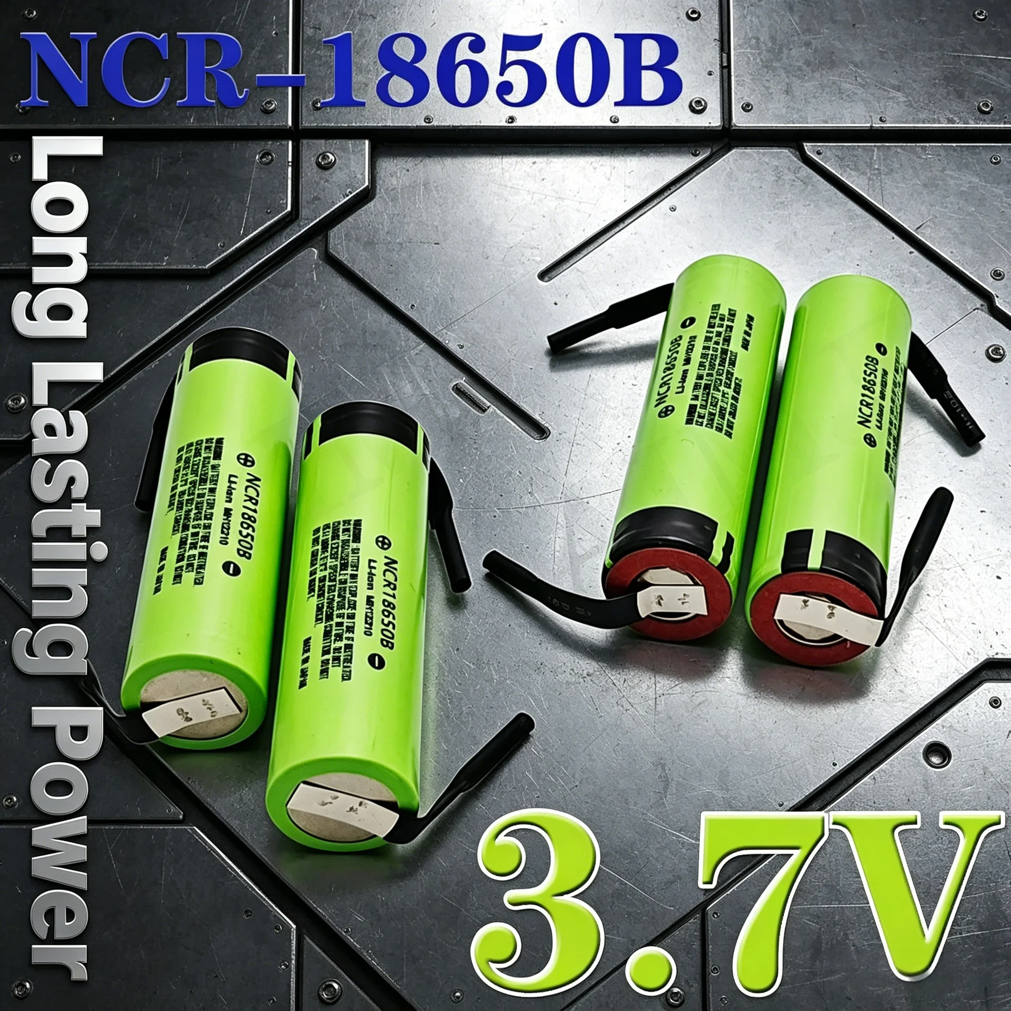 

AIMJIN 34B NCR18650B Rechargeable 3.7V Battery 3400mah 18650 Lithium with Nickel Sheet