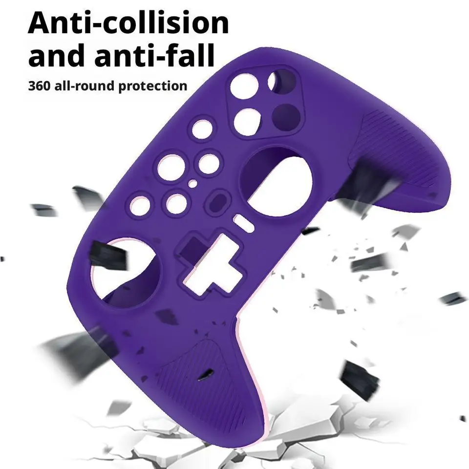 Custodia In Silicone GIOPUEY Per Controller 8BitDo Pro 3 – Ultrasottile, Antiurto E Resistente Ai Graffi, Grigia