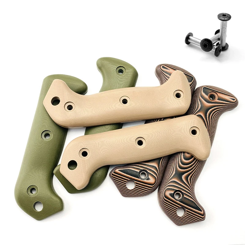 Escalas Handle Custom com Parafusos Ka-bar Faca Peças Fazendo Acessórios Peças Faca Personalizado Cores K-bar Becker Companion Bk2