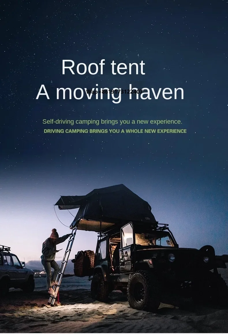 

Car Tent Folding Rainproof 2-3 People Tent Camping Car Outdoor Soft Roof Roof Tent