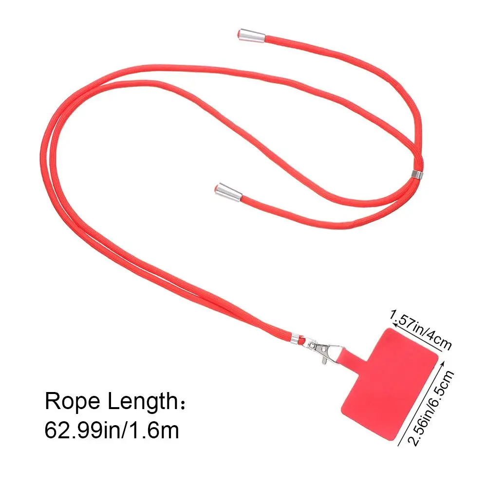 Anti-lost Adjustable Case Straps Phone Safety Tether Keychain Chain Patch Neck Cord Nylon Strap Phone Lanyard