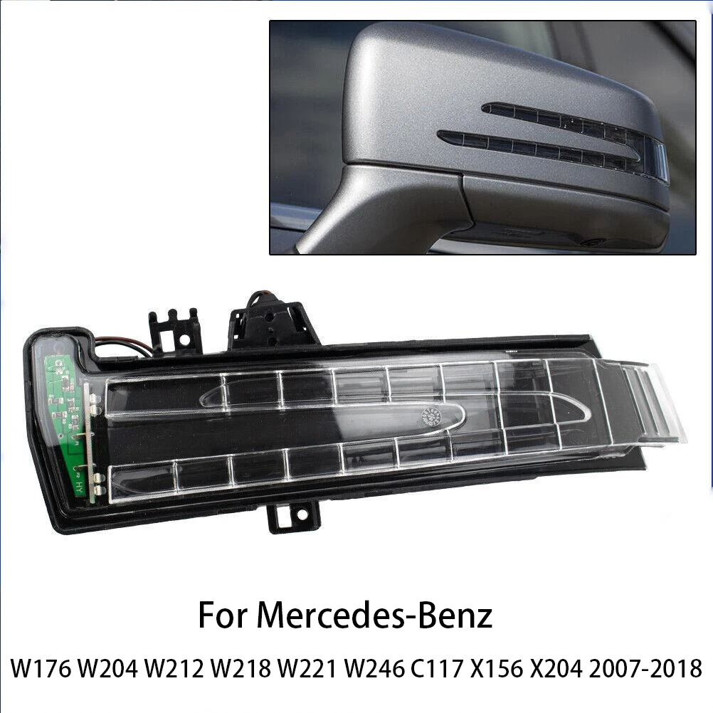 

Side Mirror Turn Signal Light 2129067401 2129067501 For Mercedes-Benz W176 W204 W212 W218 W221 W246 C117 X156 X204 2007-2018