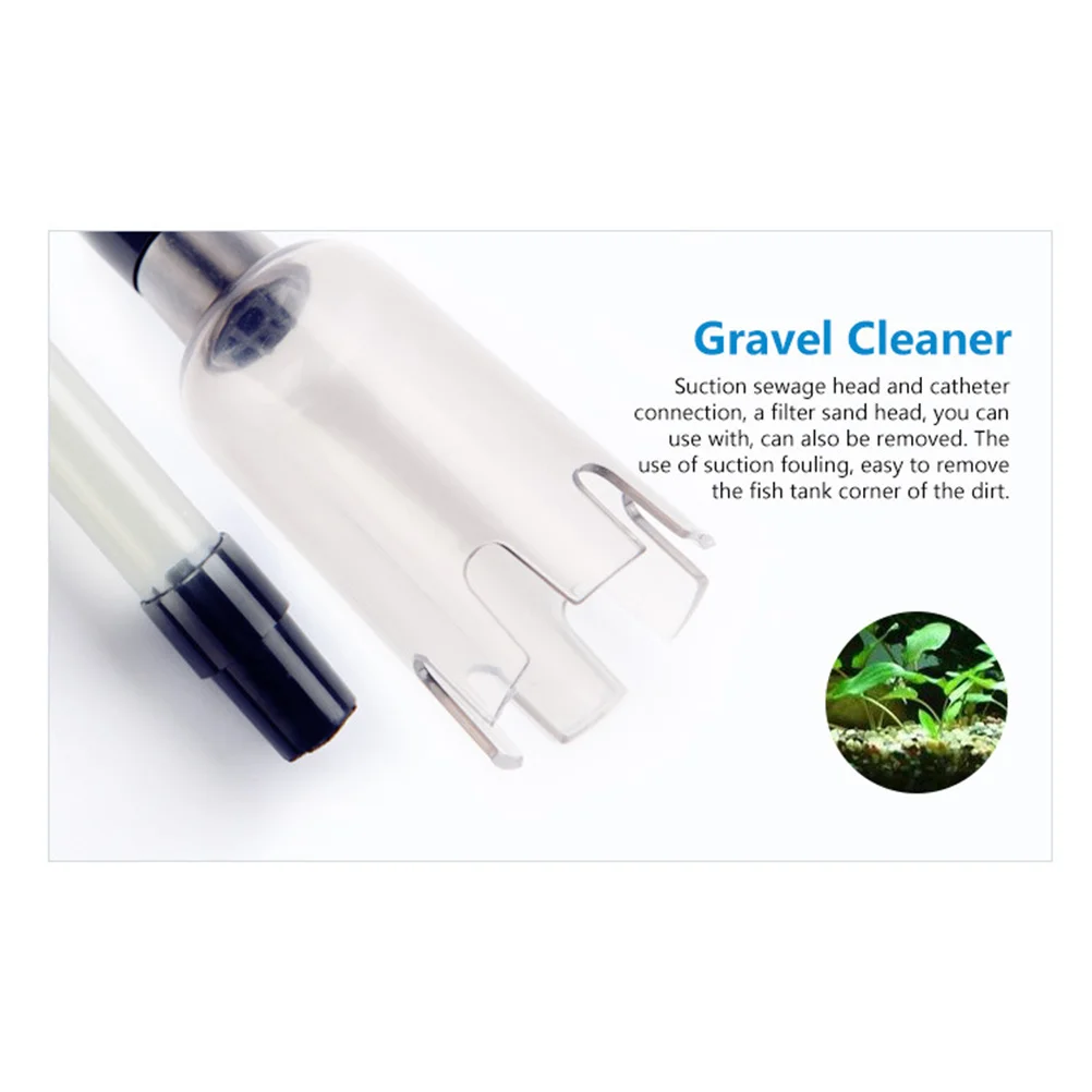 

Aquarium Fish Tank Vacuum Gravel Cleaner Water Siphon for Easy Cleaning and Maintenance 70x4x5cm Dark Blue Filter Cleaner