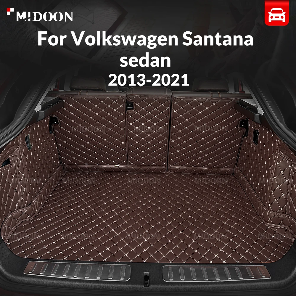 

Коврик в багажник для Volkswagen Santana седан 2013-2021, полная защита, защита от загрязнений, аксессуары для салона автомобиля