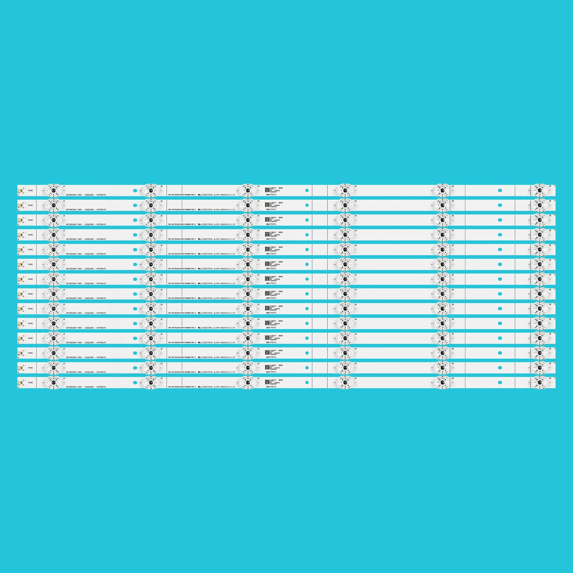 

LED Backlight Strip for 75A6G 75E3D 75R61G 75R6E3 75H6510G 75H6570G 75H78G HD750S3U81 SVH750A76 CRH-BX75S3U813030T14069B8-REV1.3