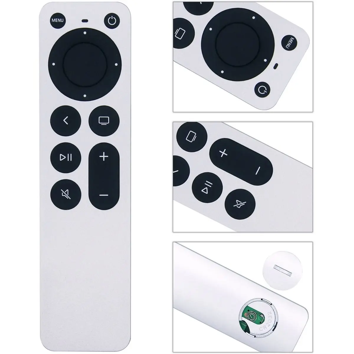 DT75BG Replacement Remote Control for All , for 4K/ 2 3 4/ HD A2169 A1842 A1625, with TV Control Function
