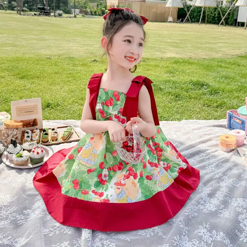 

Summer for Girls Dress Gauze Dress Children's Clothing Princess Fairy Dresses Casual Fashion Embroidered Students 3 4 8 10 Years