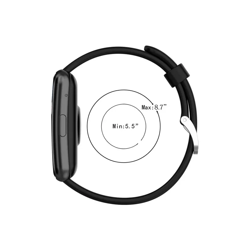 Pulseira de relógio de borracha para Huawei Watch, Banda de substituição para Huawei Watch Fit, TIA-B09, TIA-B19, Pulseira esportiva, Pulseira Correa