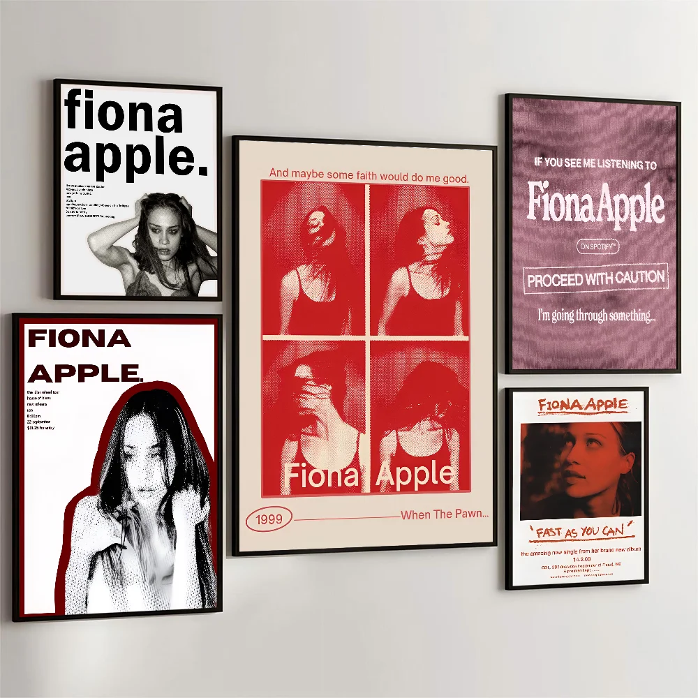 1PC Fiona Apple Poster Movie Sticky Posters Retro Kraft Paper Sticker DIY Room Bar Cafe Aesthetic Art Wall Painting