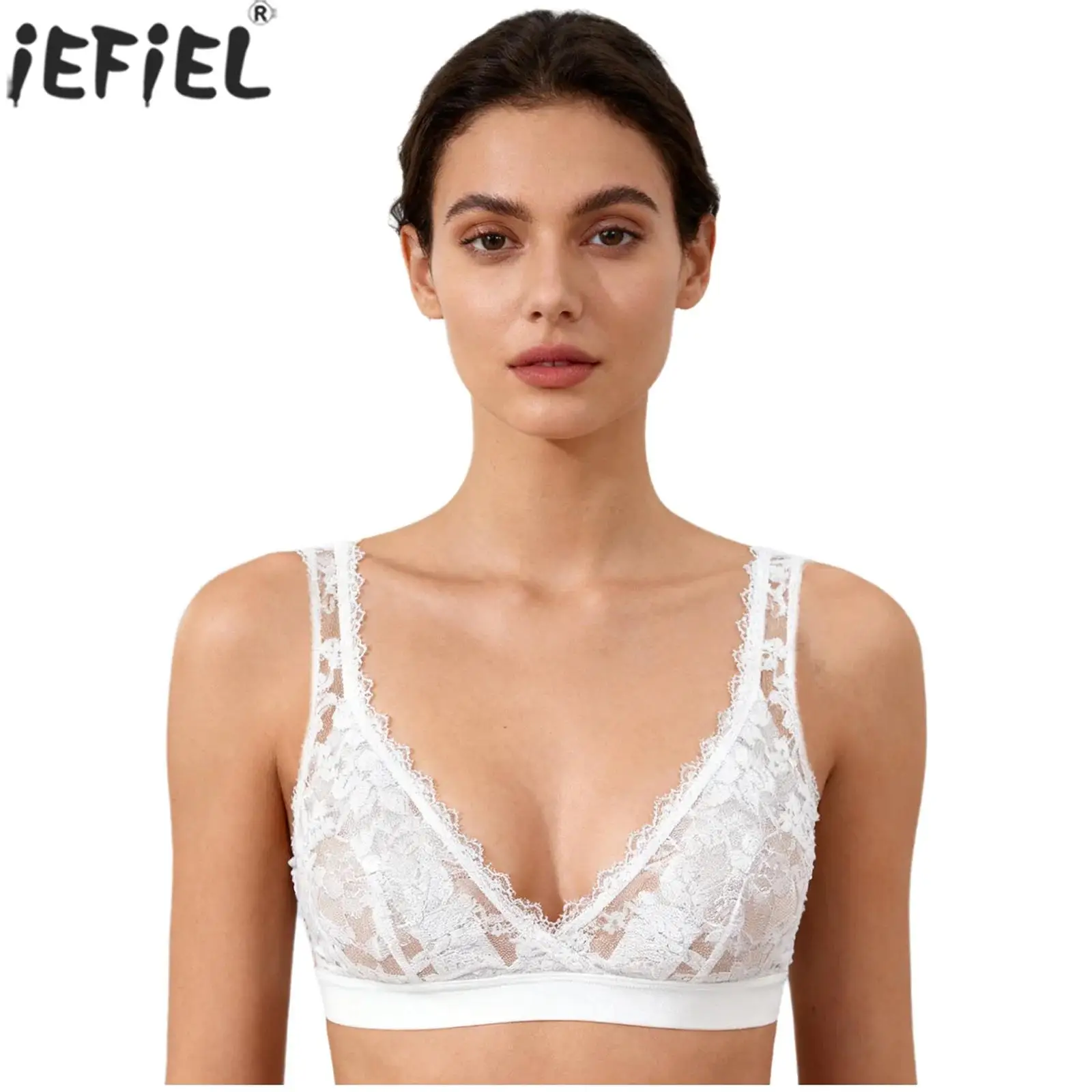 

Прозрачный кружевной беспроводной бюстгальтер для кормления для беременных, бюстгальтеры с регулируемыми бретелями, эластичное мягкое удобное нижнее белье для беременных женщин