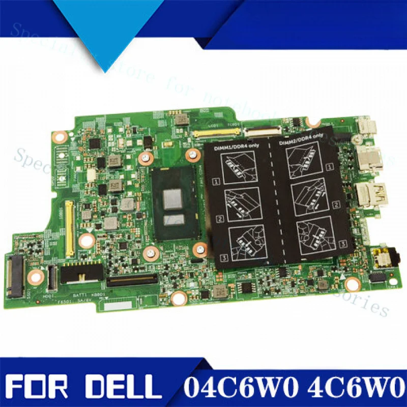 

Материнская плата A+ для DELL Latitude 13 3379 i5-6300U SR2F0 4C6W0 04C6W0, 100% протестирована, рабочая.