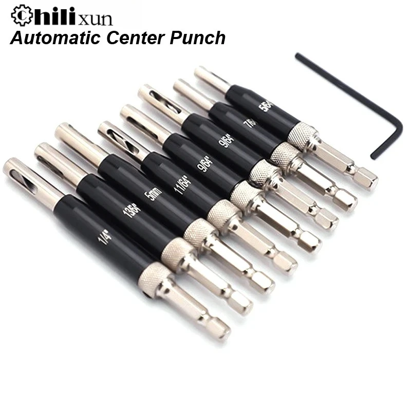 

Self Centering Hinge Drill Bit Set Clic Change Door Cabinet Window Hole Puncher Jig Guide Locating Cutter Woodworking Tool HSS