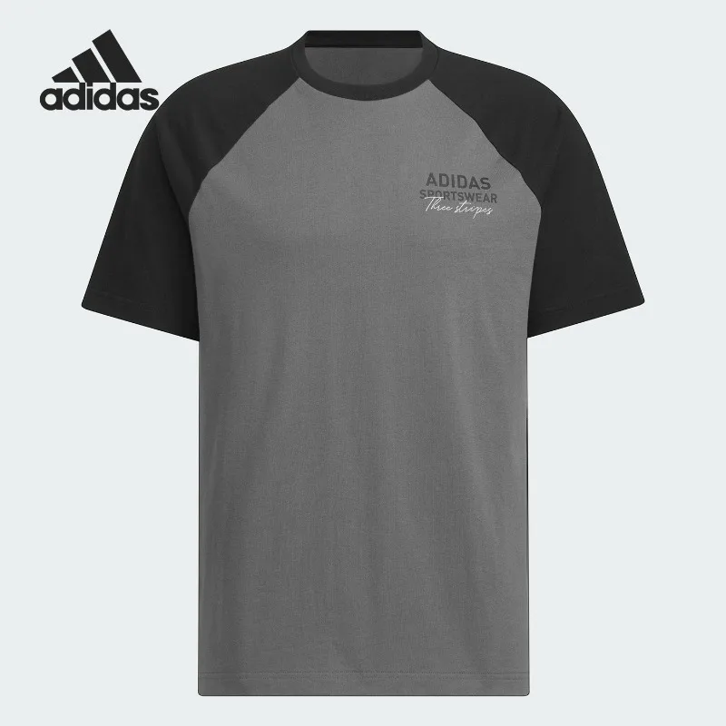 Camiseta Deportiva Clásica Adidas 2025 para Hombre y Mujer, con Cuello Redondo, Transpirable y con Diseño de Paneles, Talla Grande, JZ0116