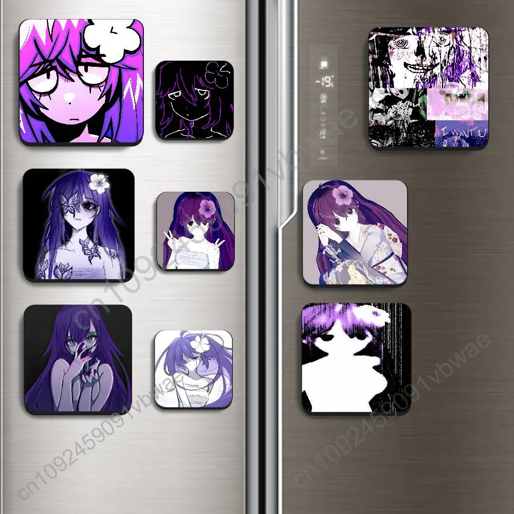 

Schizofrenia game Skitzofrenia Simulation Black Square Plastic Fridge Magnet, for Magnetic, No Trace Left, Durable,