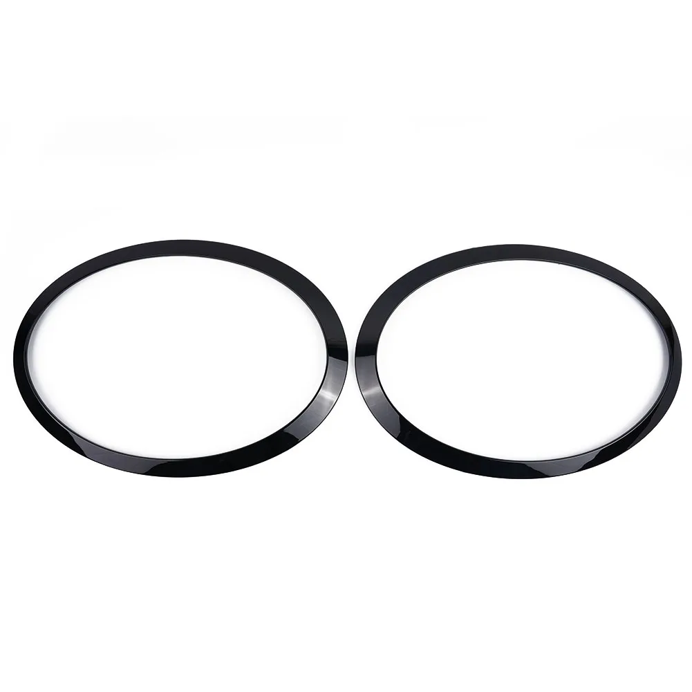 Part Frame 2pcs 51712355791 ABS Accessories Bright BLACK For MINI COOPER F55 F56 F57 HEADLIGHT TRIM RING High Quality