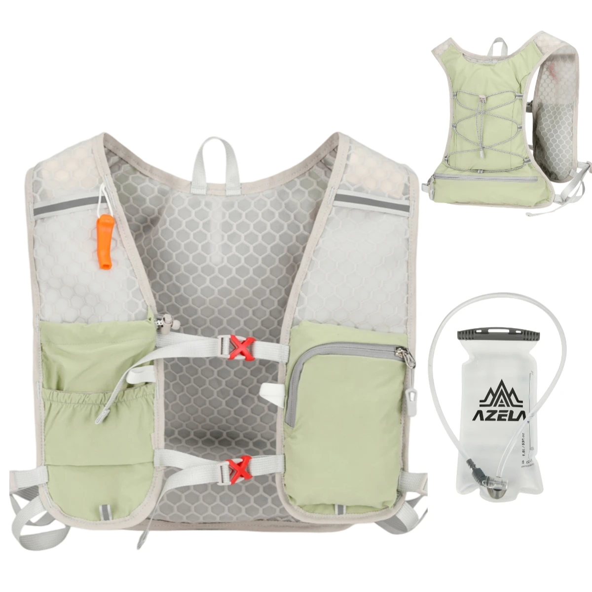 Running Hydration Vest for Women and Men, Water-Resistant, Breathable, Backpack for Runs, Hiking, Cycling, Trails, Marathons