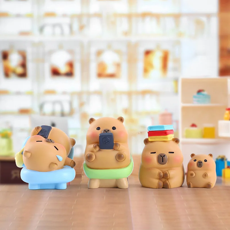 2025 カピバラブラインドボックスシミュレーションミニカピバラアクションフィギュア人形子供の誕生日クリスマスギフト