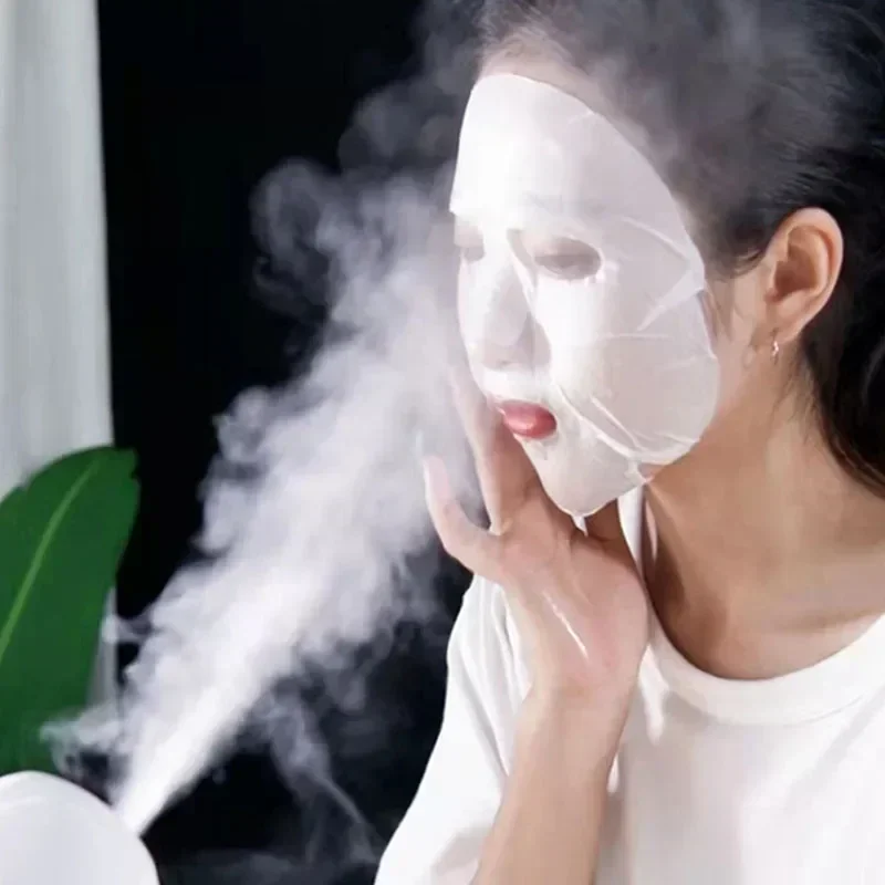 Portable 220v Hot And Cold Double-spray Face Steaming Instrument Hydrating Nano Sprayer Household Steam Beauty Face Open Pores F