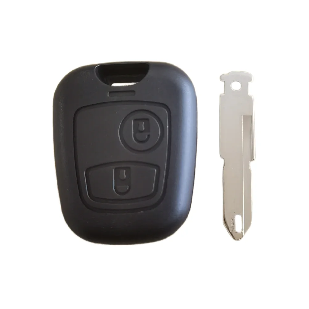 1pcs 2 Buttons Remote Key Shell Case for Peugeot 206 with NE73 Blade