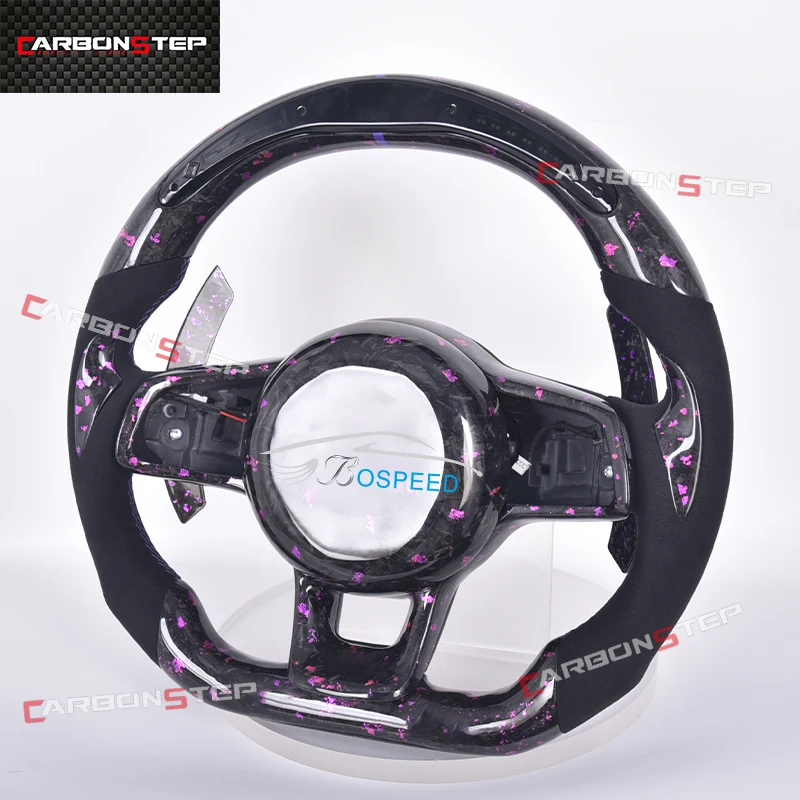 

Forged Carbon Fiber LED Steering Wheel For Volkswagen VW Golf Golf 7 5 6 8 R GTI MK7 MK5 MK6 MK3 Passat CC PLUS Multifunction