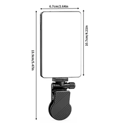 Smartphone Selfie Light Selfie Video Conference Light Portable LED Light Compatible For Cell Phone IPad Laptop Camera