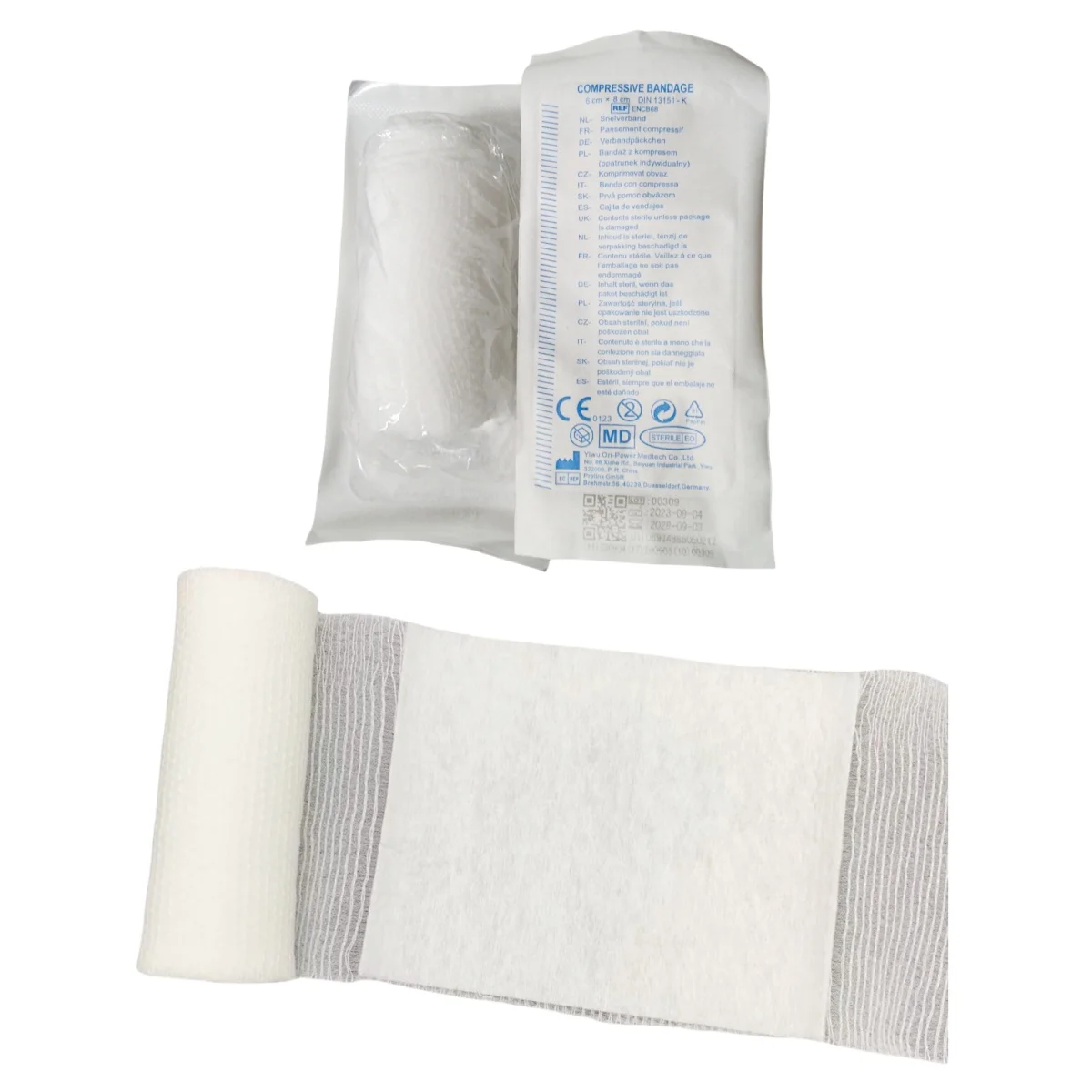 

6Pcs Clotting Gauze Bleeding Hemmorhage Control Dressing Bandage PBT Wound Dressing Pad for Public Access Hemostatic