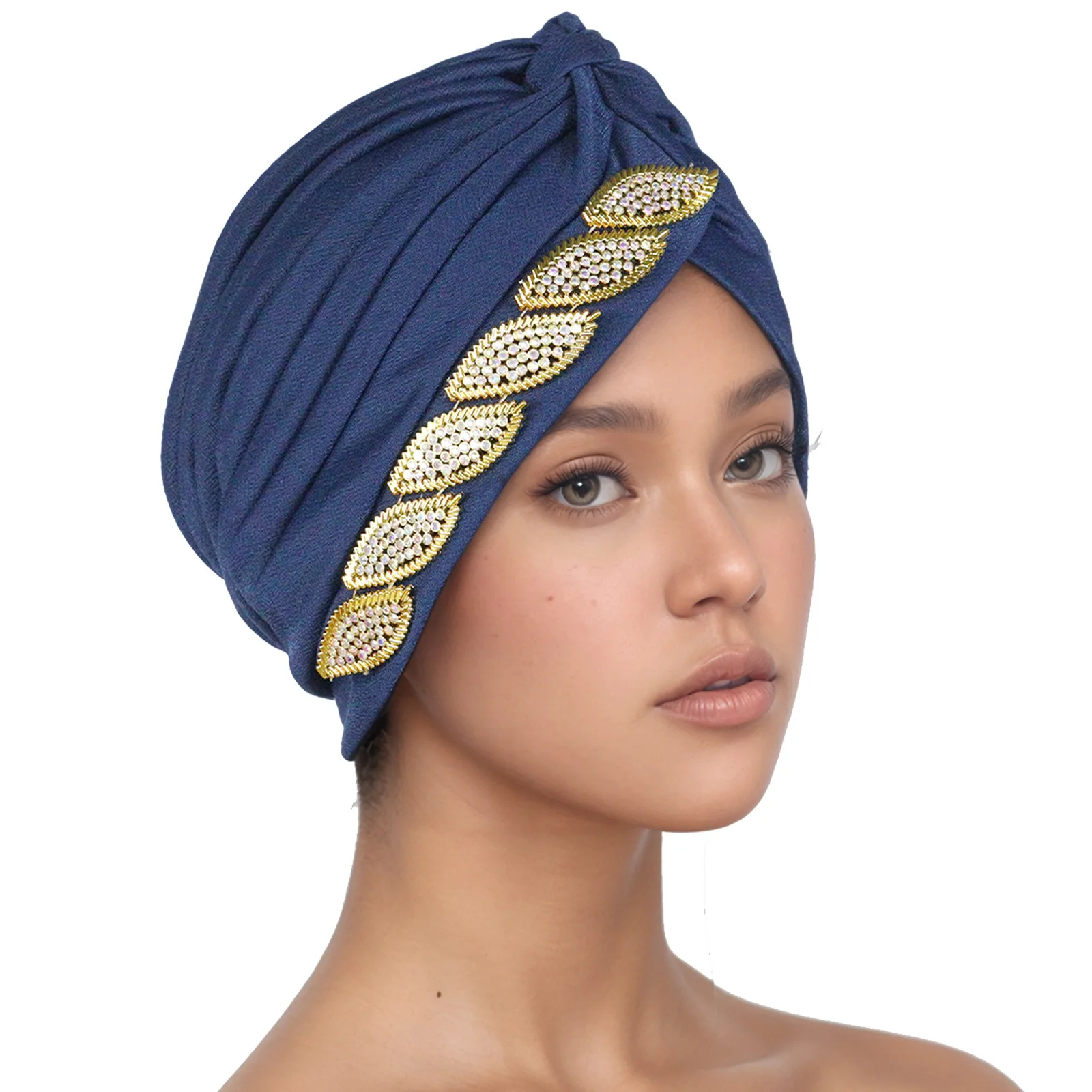 Women Hijab Turban Hat Diamonds Headscarf Bonnet Indian Head Wrap Chemo Caps Beanies Hair Loss Muslim Cancer Hats Lady Mujer New