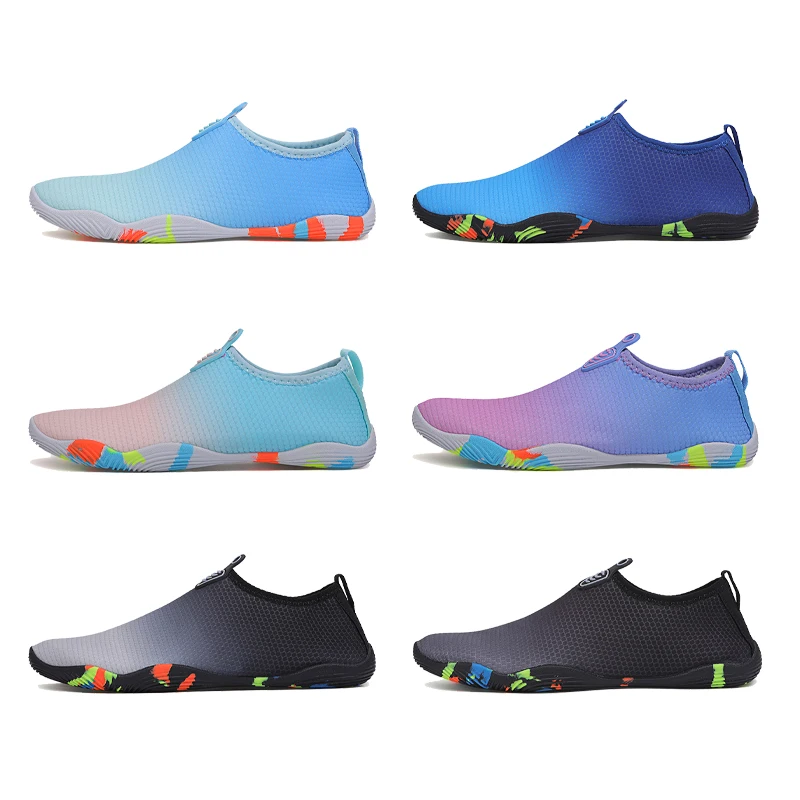 EOCENE Men Women Barefoot Breathable Gradient Quick-drying Water Sneakers Swimming Beach Wading Fitness Gym Outdoor Aqua Shoes