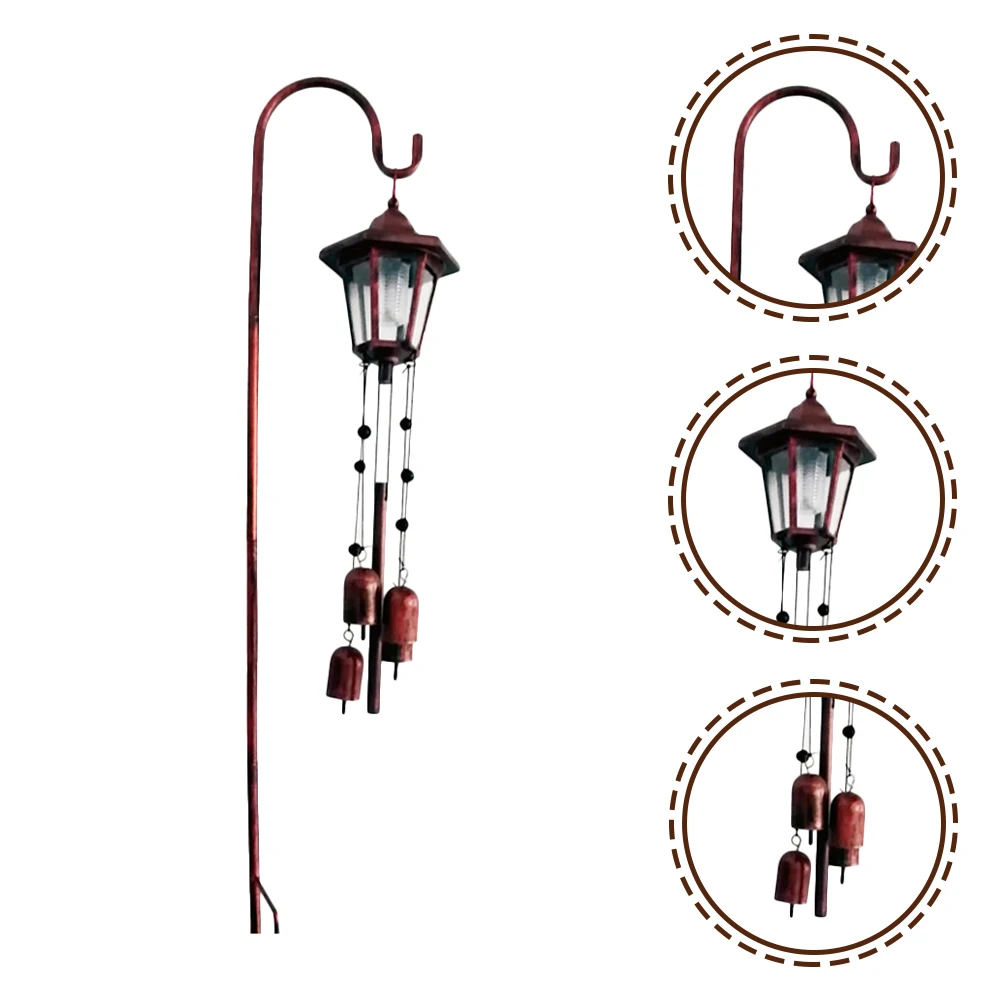 

Solar Chime Light Outdoor Garden Lawn Stake Lamp Decorative Landscape Glow Night Wind Bell Ornament Solar Powered Wind Bell