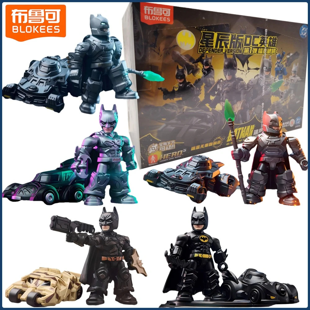 

New BLOKEES BATMAN Defender Version Series Blind Box Cartoon Popular Figures Collection Hobby Model Ornaments Boys Toys Gifts