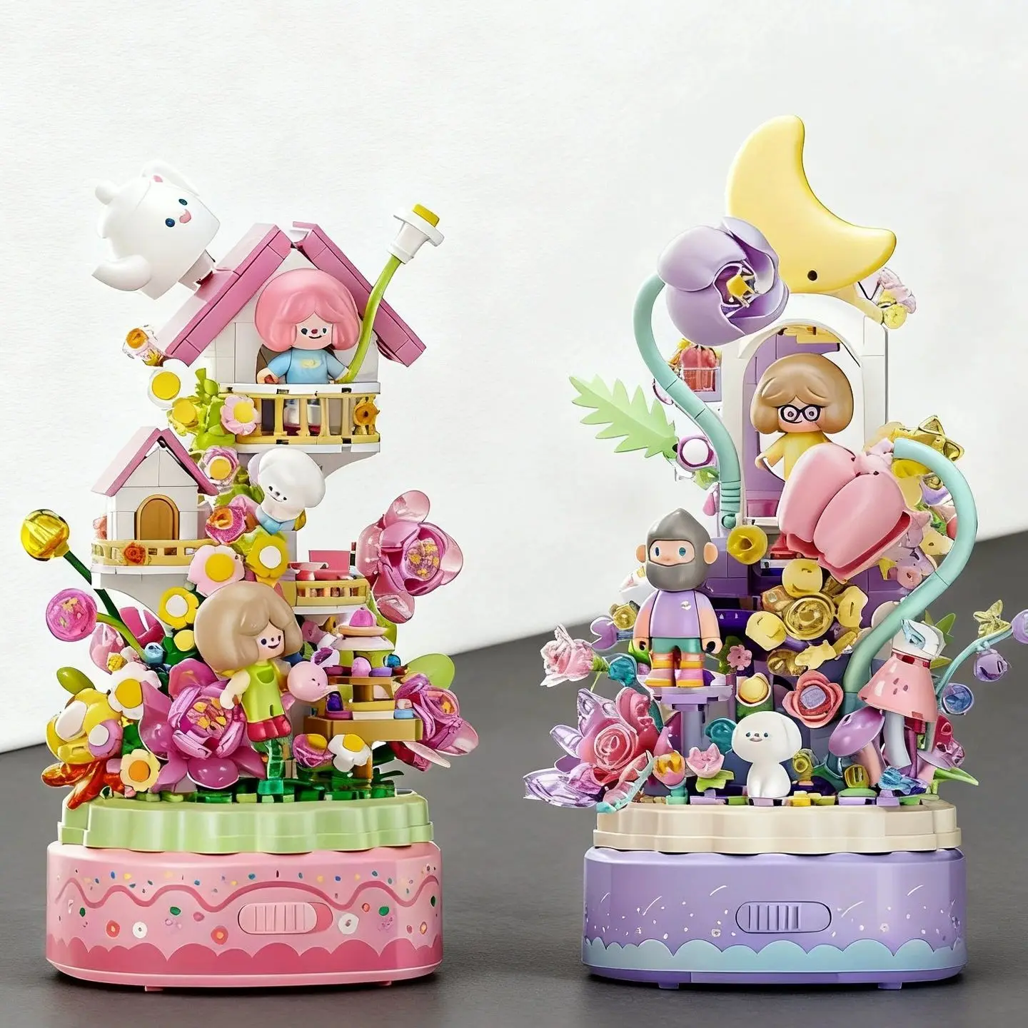 

Wonder Moon Society RiCO FARMER BOB Unicorn Music Box Building Blocks DIY Toy Birthday Gift YGS803363-4