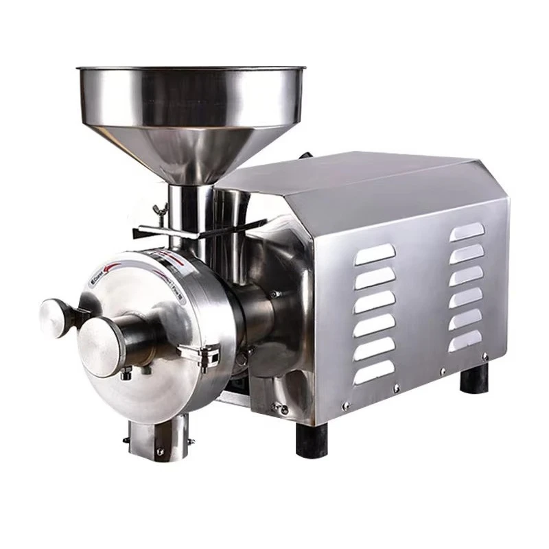 High Quality Industrial Electric Corn Mill Grinder Efficient Desktop Grain Nut Herb Coffee Spice Grinder Wheat Flour Machine