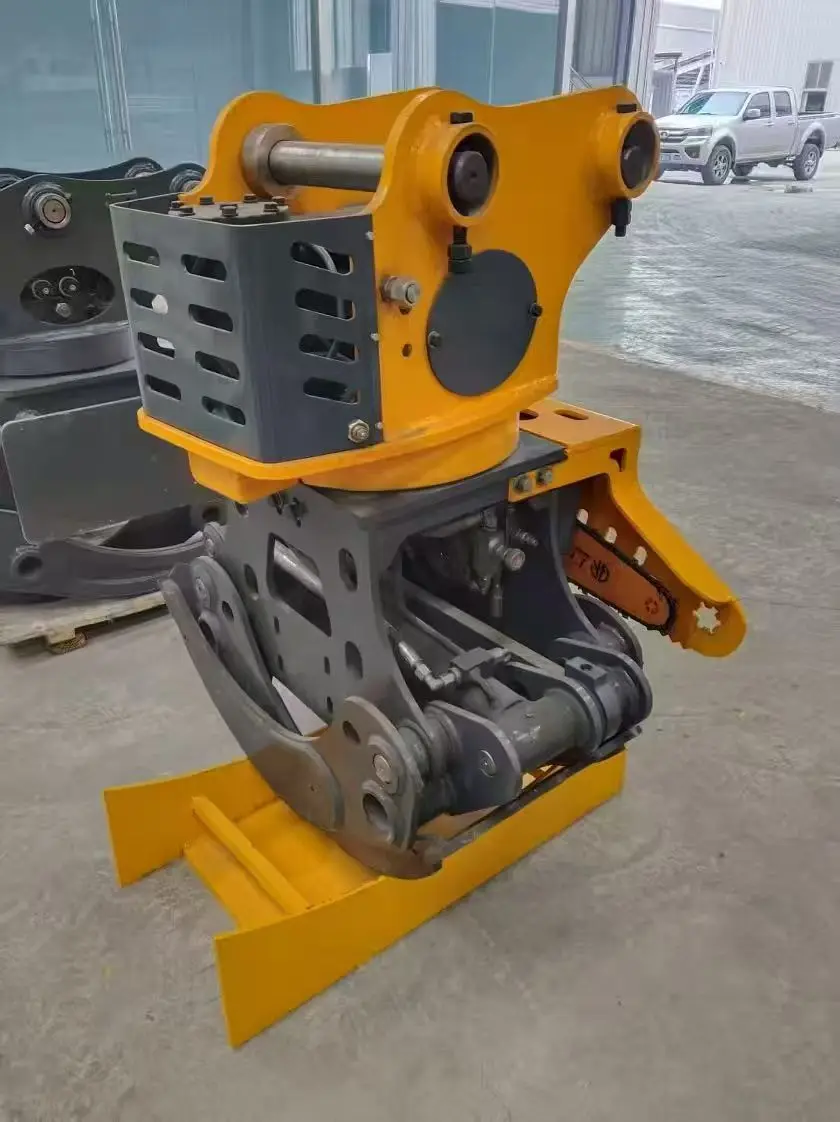 Excavator Logging Digger with 360 Rotating Stone Grasping & Tree Cutting Branch Functions Yellow/Gray Color 1+ Year Warranty