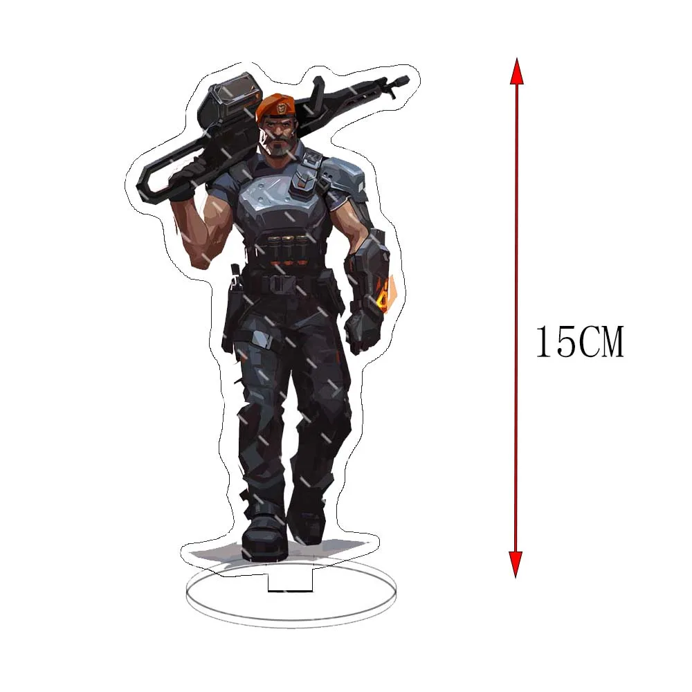 Game Valorant Figures Sage Killjoy Jett Sova Cypher Cosplay Acrylic Stand Model Plate Desk Decor Standing Sign Figure Fans Gifts