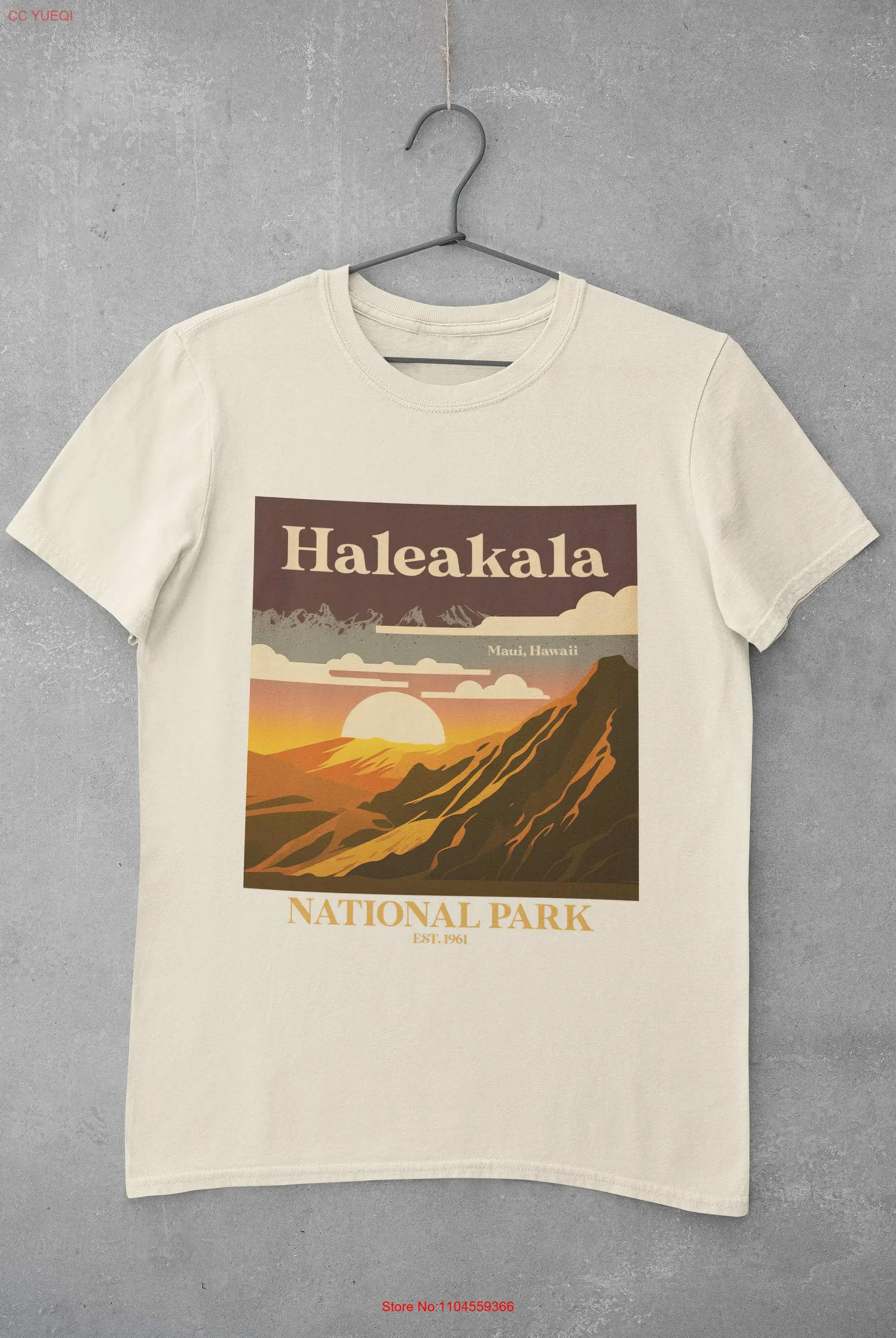 Haleakala National Park T Shirt Hiking Nature Lover Outdoor Adventure Clothing Maui Hawaii Souvenir Volcano