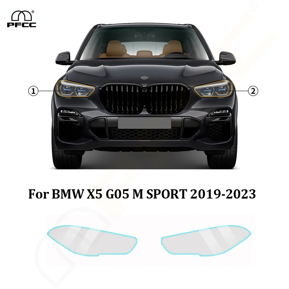 

For BMW X5 G05 M SPORT 2019-2023 Car Headlight Rearview TPU Paint Protection Film Anti-scratch Pre-cut PPF Clear Bra Resistant