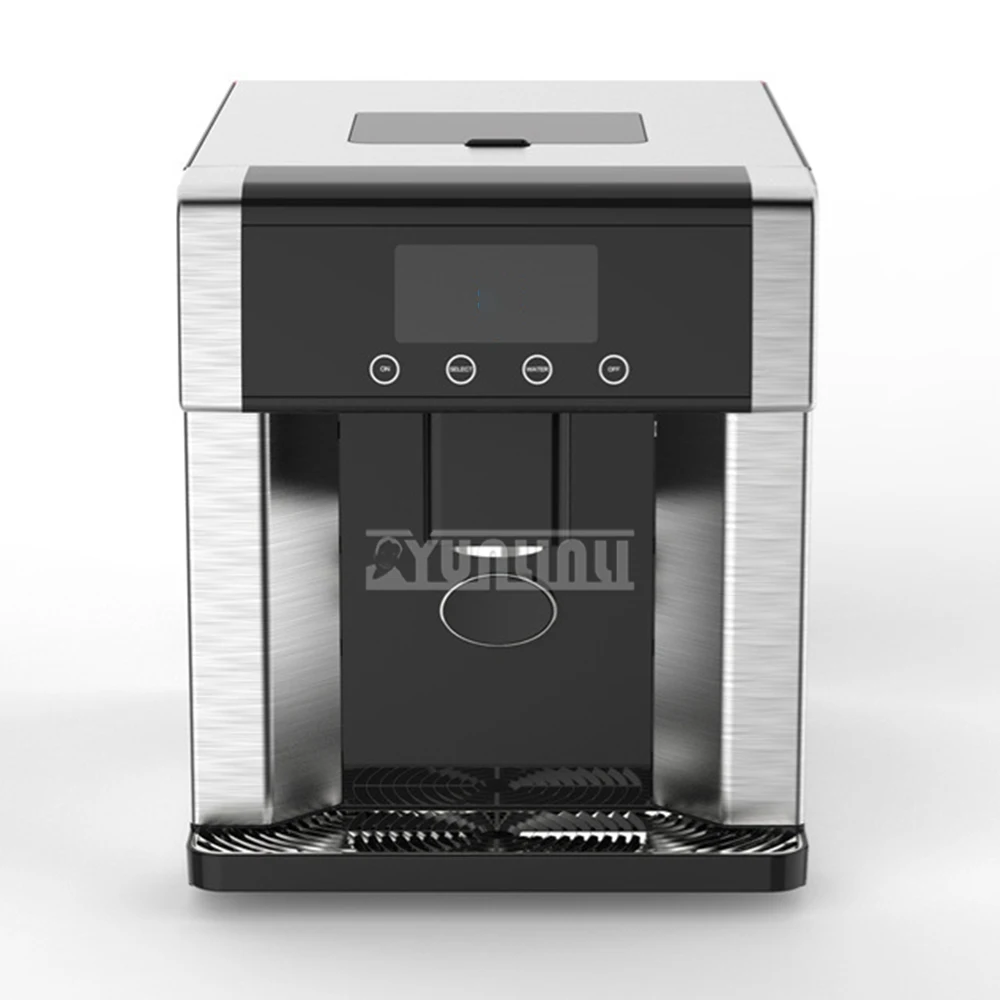 Máquina de cubitos de hielo automática comercial de 15kg/24H, máquina de hielo portátil de acero inoxidable para el hogar