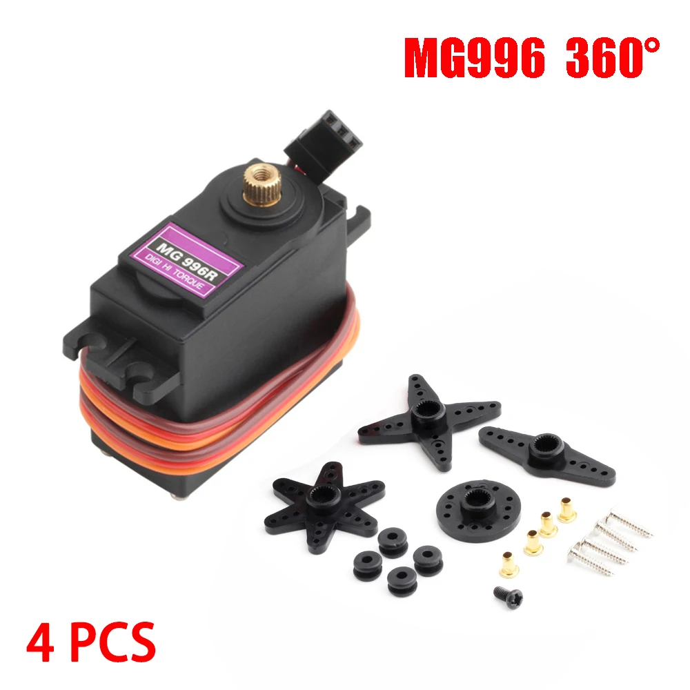 4PCS 13KG 15KG Servo Digitale MG995 MG996R Servo Alle Metal Gear voor JR Auto RC Model helikopter Boot Arduino UNO DIY