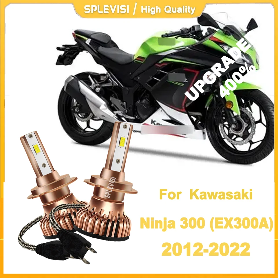 

LED 150W H7 White Motorcycle Headlight Bulb 1500LM For Kawasaki Ninja 300 (EX300A) 2012 2013 2014 20015 2016 2017 2018 2019-2022