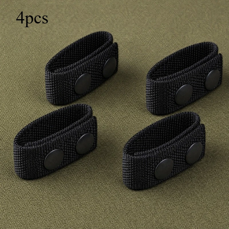 4Pcs Multifunctional Tactical Belt Double Nylon Fixed Buckle Portable Belts Accessory Equipment for Outdoor Sports