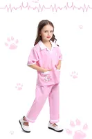 Kids Animal Doctor Nurse Role Play Costume Girl Boy Halloween Purim Carnival Party Veterinarian Pretend Cosplay Dress Up Set