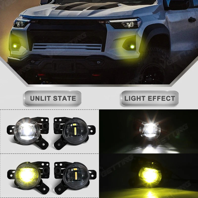 2PCS Fog Lamps For Chevrolet Colorado 2023 2024 For Buick Encore GX 2020-2024 For Silverado 2500 2024 For Trailblazer 2021-2023
