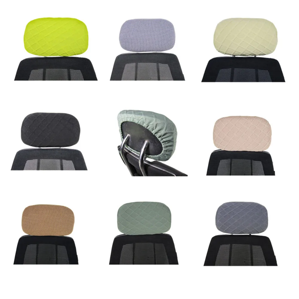 Gaming Chair Headrest Cover Swivel Chair Covers Soft Anti-fouling Dust-proof Waterproof Elastic Pillow Cover Chair Accessories