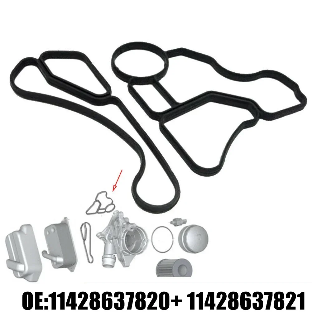 Engine Oil Filter Housing Gasket Cooler Seal Set For BMW E60 E61 E70 E71 E82 E90 Oil Filter Housing Gasket Cooler Seal