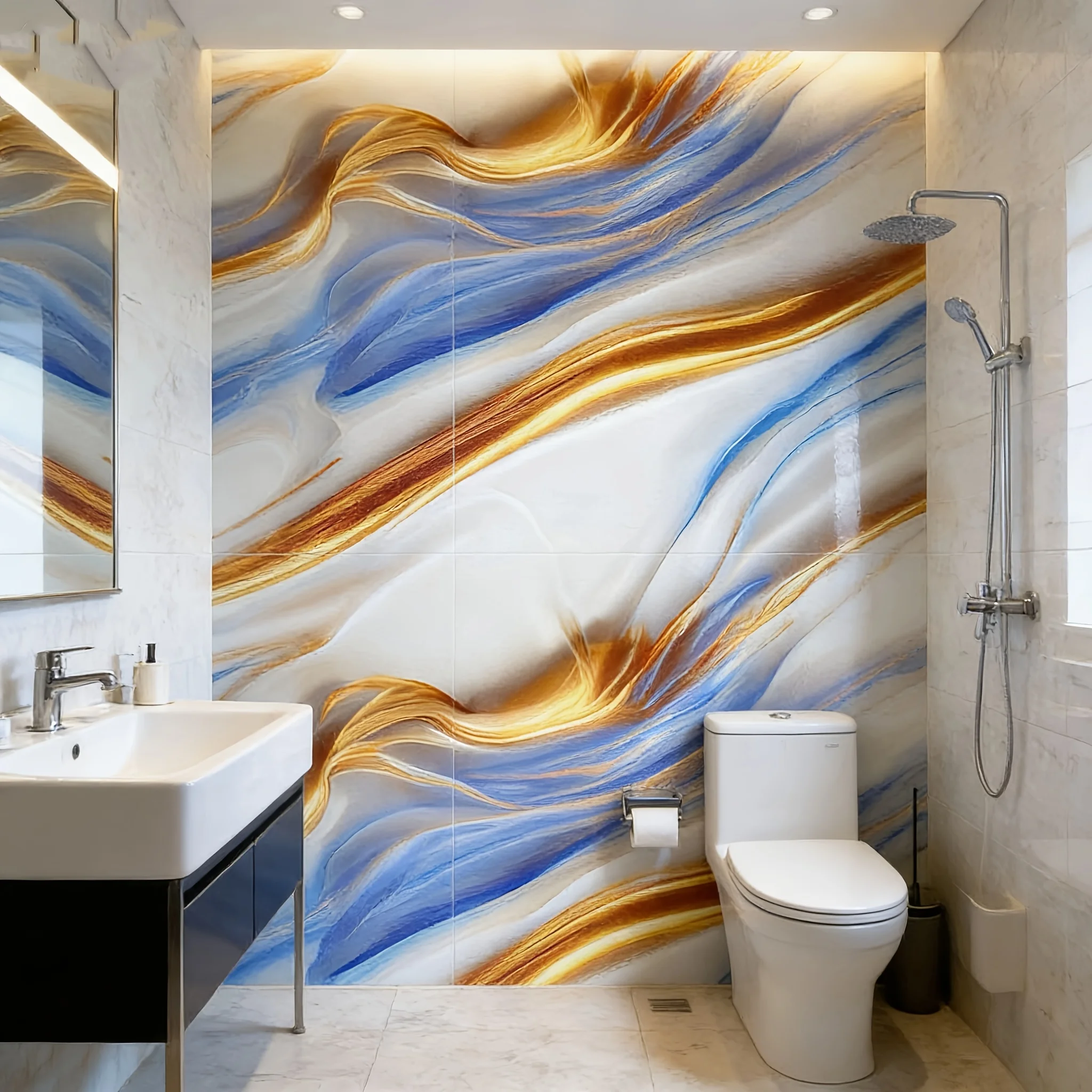 

Self-Adhesive Wallpaper Roll Peel Stick Waterproof Vinyl Wall Decor Easy Application Removable Wall Covering Kitchen Bathroom